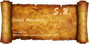 Sebő Marcell névjegykártya